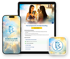 The Scientology Tools for Life app on a phone and a tablet